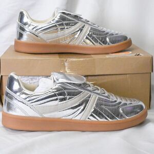 NIB Steve Madden Madrid Silver Sneakers Womens Size 8